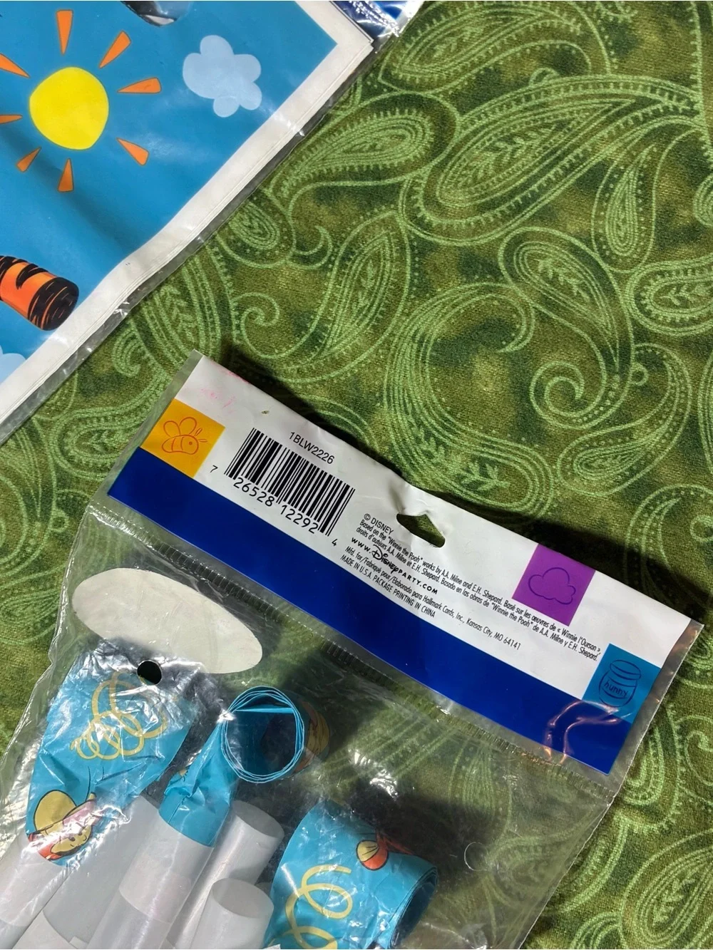 Bouncing TIGGER LOT 16 Treat Sacks Favor Bags 8 Blowouts NIP NOS Hallmark Disney